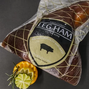 Ham Leg on the Bone Cooked Half